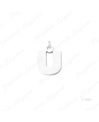 COLGANTE PLATA CHARMS LETRA U                                         