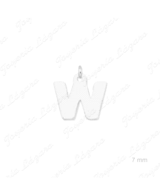 COLGANTE PLATA CHARMS LETRA W                                         