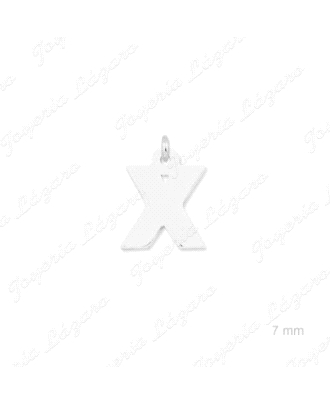 COLGANTE PLATA CHARMS LETRA X                                         