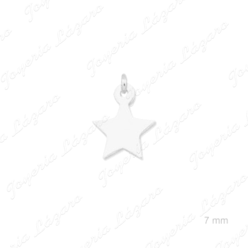 COLGANTE PLATA CHARMS ESTRELLA                                                                      