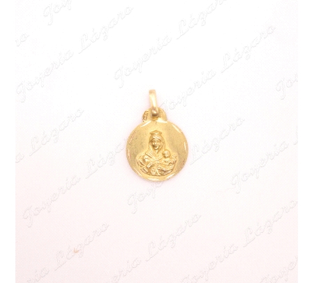MEDALLA ORO 18 KTS ESCAPULARIO 13MM