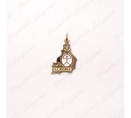 COLGANTE ORO 18 KTS PROVINCIA ALMERIA CON INDALO CENTRO