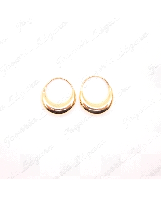 PEND. AROS ORO 18 KTS MORCILLAS 5MM GROSOR X 18MM EXT.                                              