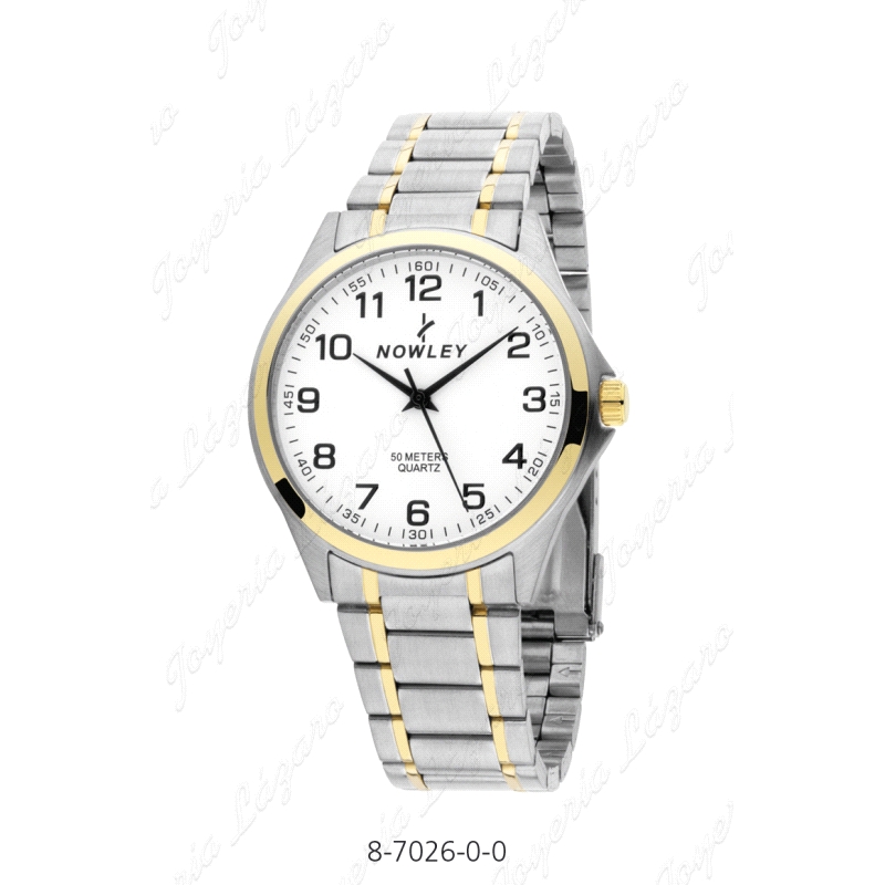 NOWLEY RELOJ CLASSIC CABALLERO BICOLOR ACERO                                                        