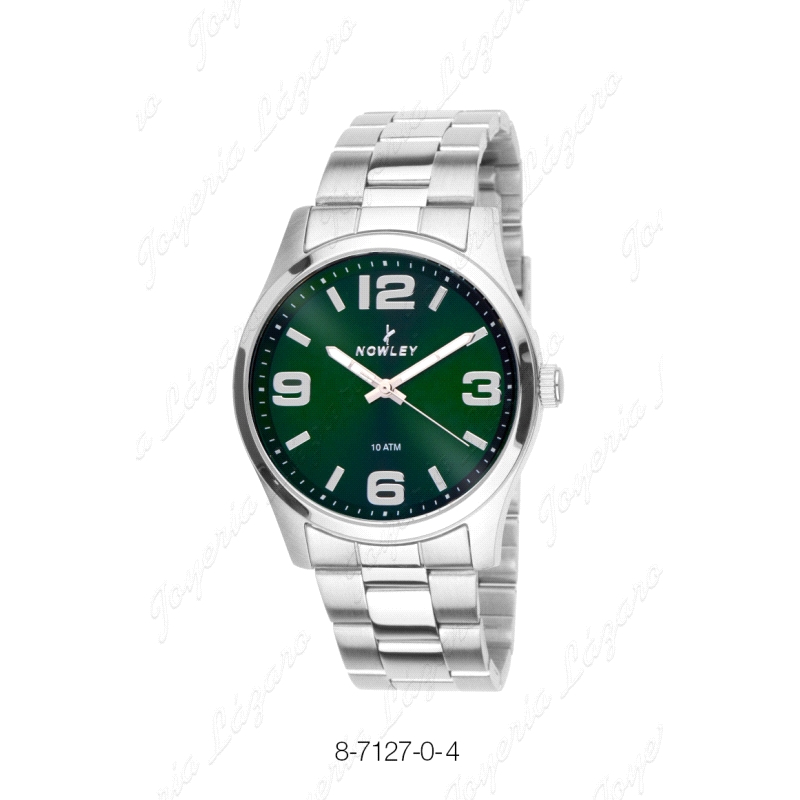 NOWLEY RELOJ HOT CABALLERO ACERO ESF. VERDE                                                         