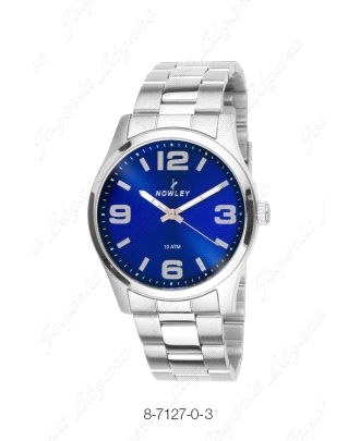 NOWLEY RELOJ HOT CABALLERO ACERO ESF. AZUL                                                          