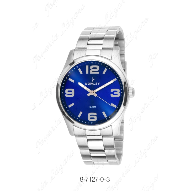 NOWLEY RELOJ HOT CABALLERO ACERO ESF. AZUL                                                          