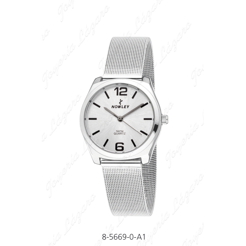 NOWLEY RELOJ CHIC SRA. PLATEADO ESF. PLATA ESTERILLA                                                