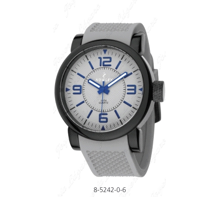 NOWLEY RELOJ HOT CABALLERO NEGRO-GRIZ CAUCHO