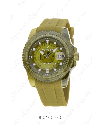 NOWLEY RELOJ NUDE CAJA TRANAPARENTE VERDE                                                           