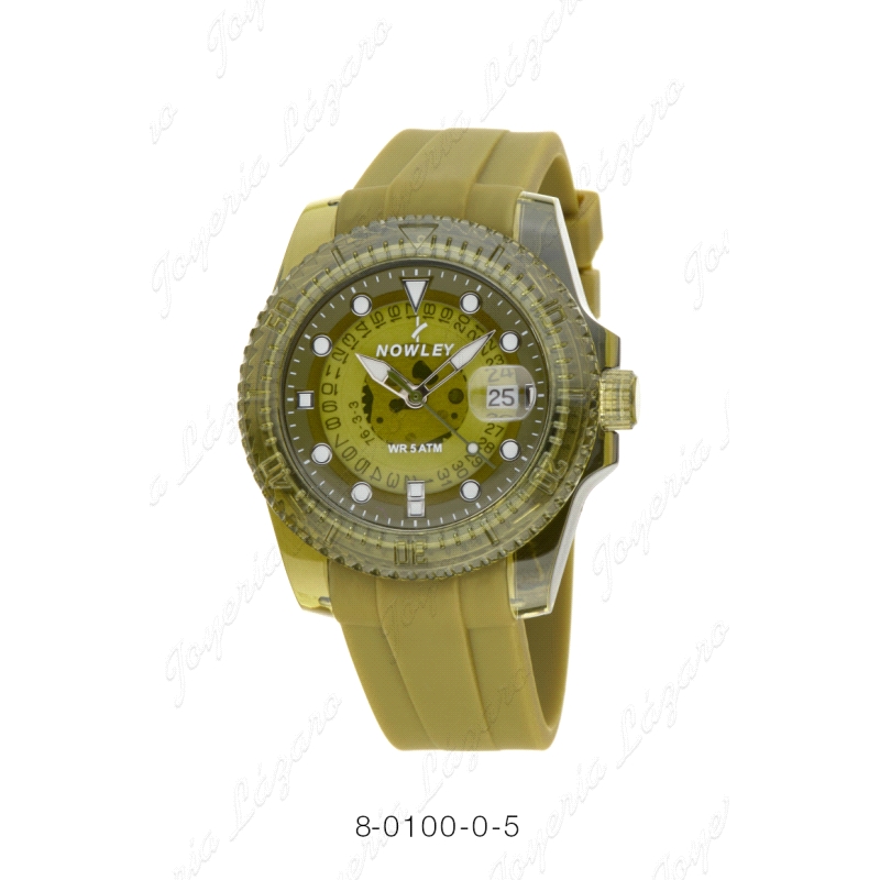 NOWLEY RELOJ NUDE CAJA TRANAPARENTE VERDE                                                           