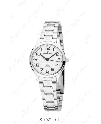 NOWLEY RELOJ ACERO SEÑORA ESFERA BLANCA                                                             