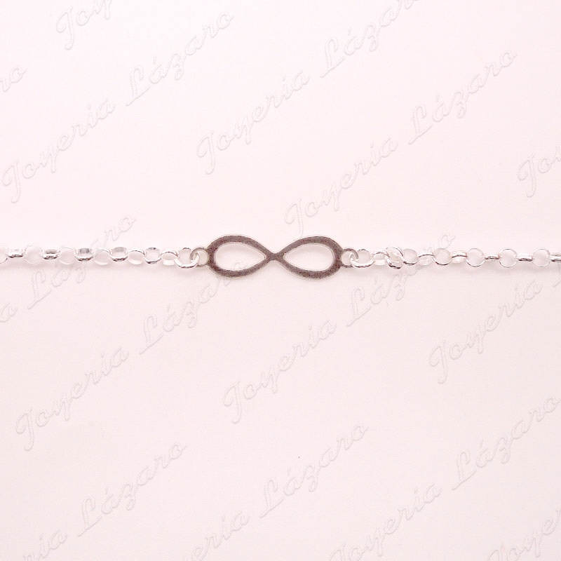 PULSERA PLATAROLO +INFINITO                                                                         