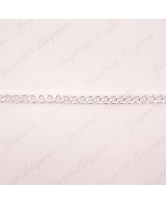 PULSERA PLATA BARBADA  4MM                                                                          