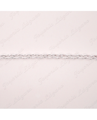 PULSERA PLATA FORZADA  4MM                                                                          