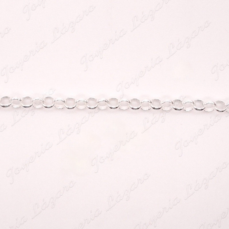 PULSERA PLATA ROLO 4MM                                                                              