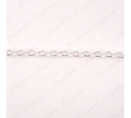 PULSERA PLATA ROLO 4MM                                                                              
