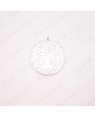 COLGANTE GR. PLATA ARBOL VIDA  CALADO 5CM                                                           