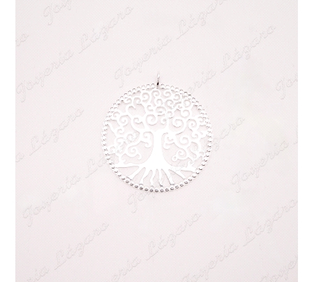 COLGANTE GR. PLATA ARBOL VIDA CALADO 5CM