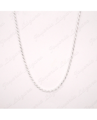 CADENA 60 CM. PLATA CORDON SALOMINICO MACIZO 3MM                                                    