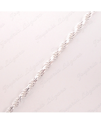 CADENA 60 CM. PLATA CORDON SALOMINICO MACIZO 3MM                                                    