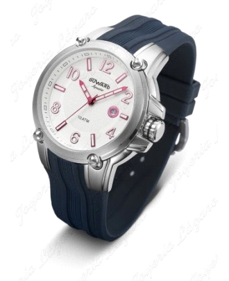 DUWARD RELOJ AQUASTAR CABALLERO ESF. BLANCA/ROSA CORREA CAUCHO                                      