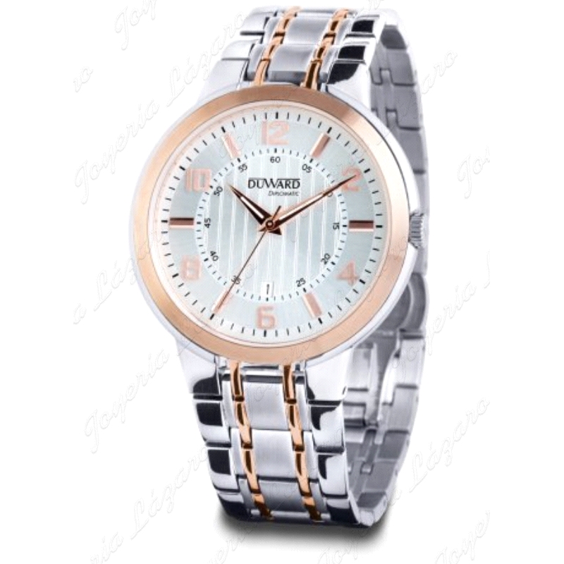 DUWARD RELOJ CABALLERO BICOLOR ACERO -ROSA                                                          