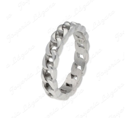 SORTIJA ACERO CADENITA                                                                              