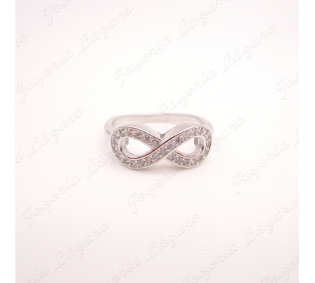 SORTIJA PLATA INFINITO CIRCONITA