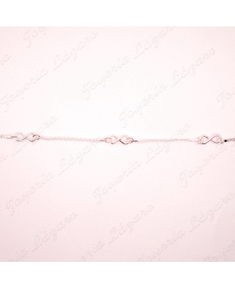 PULSERA PLATA BISMARK+ 3 INFINITOS                                                                  