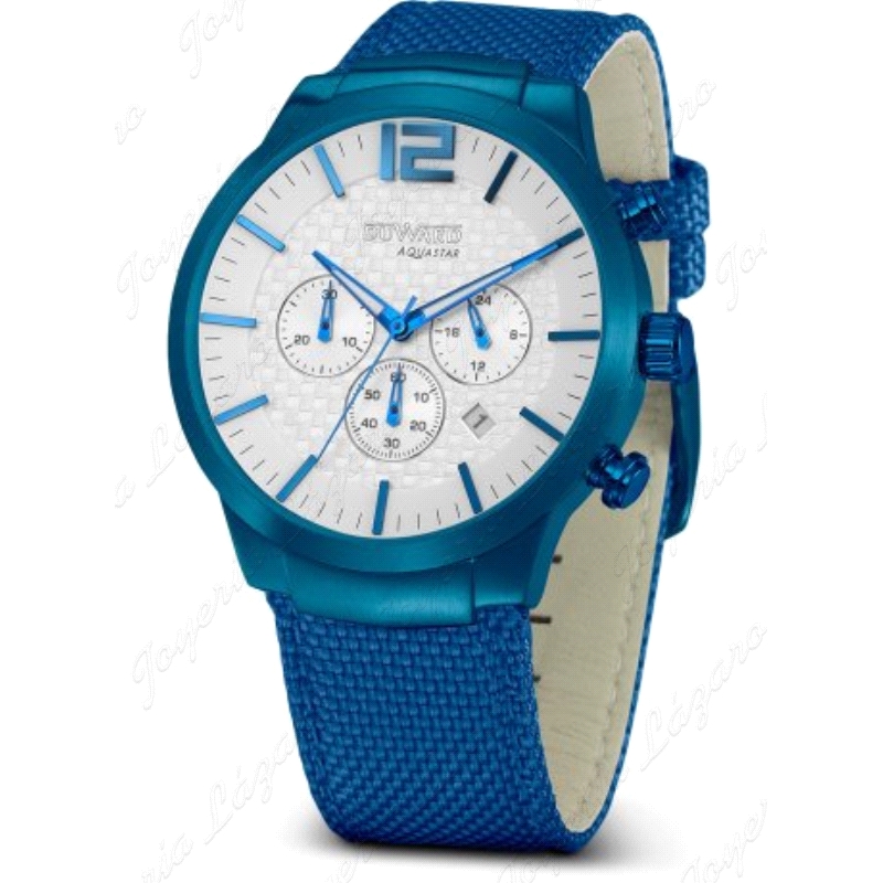 DUWARD RELOJ AQUASTAR AZUL ELECTRICO ESF. BLANCA ESTERILLA                                          