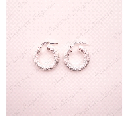 PEND. AROS PLATA MALLA PEQUEÑO 4MM, 10MM INT