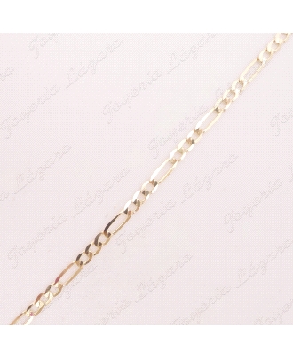 CADENA 45 CM. ORO 18 KTS 3X1 PLANA DIAMANTADA  1.5MM                                                