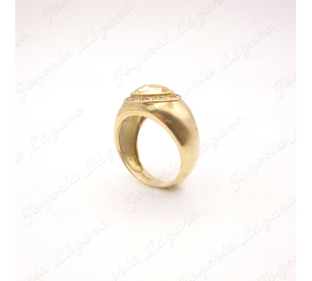 SORTIJA ORO 18KT OCASION PIEDRA AMARILLA Nº 16