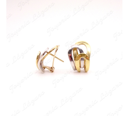 PEND. ORO 18KT OCASION BICOLOR 3 COCAS C. OMEGA