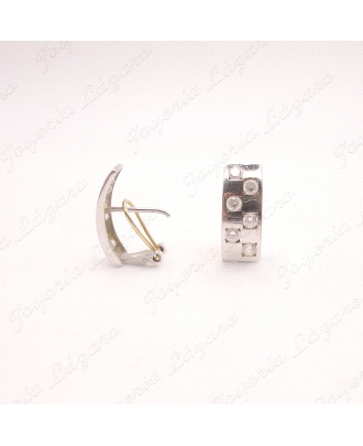 PEND. ORO 18KT BLANCO OCASION, PLACA OVALADA 6CIRCOS, OMEGA                                         