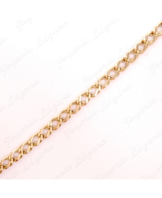 CADENA 40 CM. ORO 18KT OCASION BARBADA DOBLE                                                        