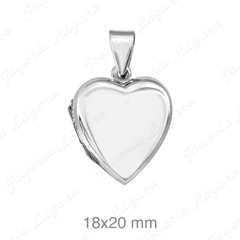 COLGANTE PLATA CORAZON PLANO LISO                                                                   