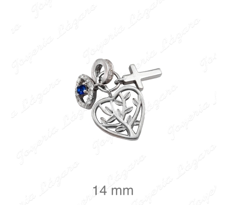 COLGANTE PLATA ARBOL VIDA CRUZ OJO TURCO ZTAS                                                       