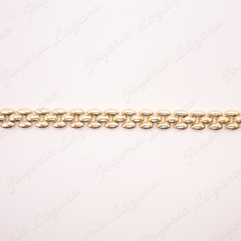 PULSERA ORO 18KT OCASION SEMIRIGIDA CIERRE CAJA+OCHO                                                