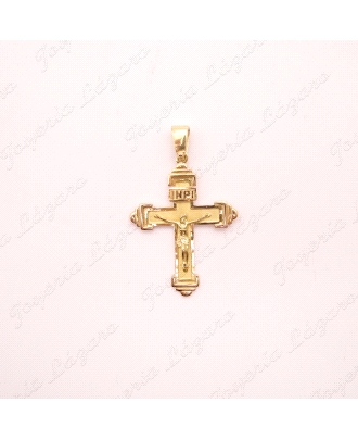 CRUZ ORO 18KT OCASION 28X40 CON CRISTO                                                              