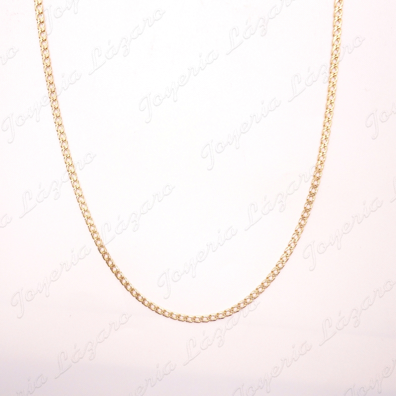 CADENA 60 CM. ORO 18KT OCASION BARBADA DOBLE MACIZA 4MM                                             