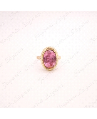 SORTIJA ORO 18KT OCASION ROSA DE FRANCIA OVAL                                                       