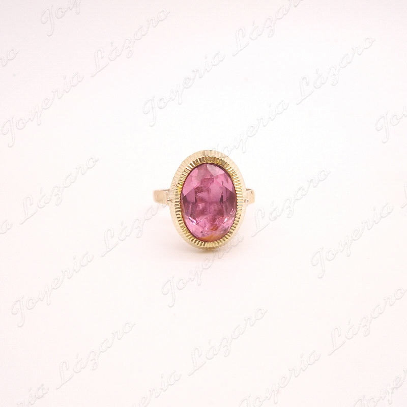 SORTIJA ORO 18KT OCASION ROSA DE FRANCIA OVAL                                                       