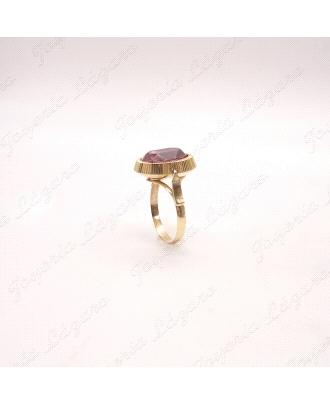 SORTIJA ORO 18KT OCASION ROSA DE FRANCIA OVAL                                                       