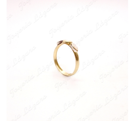 SORTIJA ORO 18KT OCASION SOLITARIO CIRCO BOCEL+2 OVALOS                                             