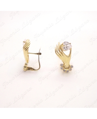 PEND. ORO 18KT OCASION MANO CON CIRCO CORAZON                                                       