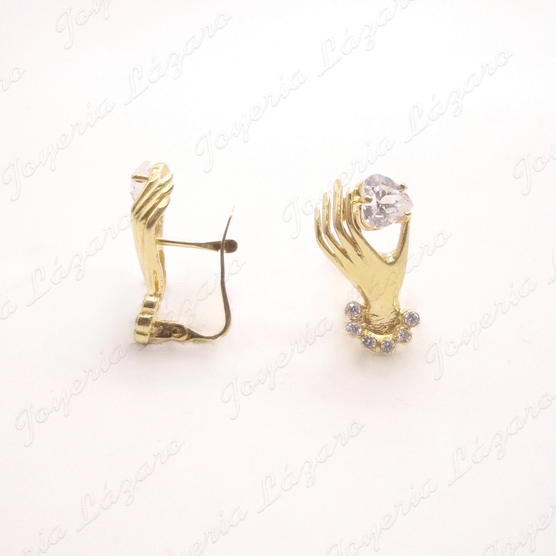 PEND. ORO 18KT OCASION MANO CON CIRCO CORAZON                                                       