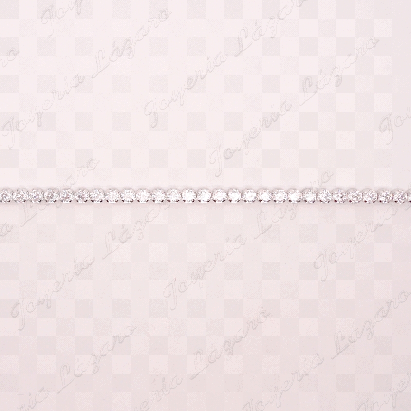 PULSERA PLATA CIRCONITAS TIPO RIV                                                                   