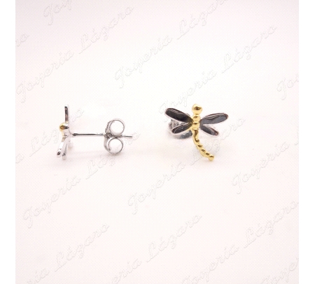 PEND. PLATA LIBELULA BICOLOR                                                                        